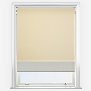 Optima Blackout Light Taupe & Natural Double Roller Blind