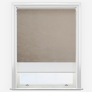 Orissa Stone & White Double Roller Blind