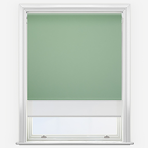 Pop Blackout Sage & White Double Roller Blind