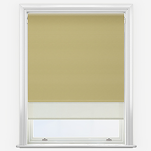 Supreme Blackout Stem Green & Natural Double Roller Blind