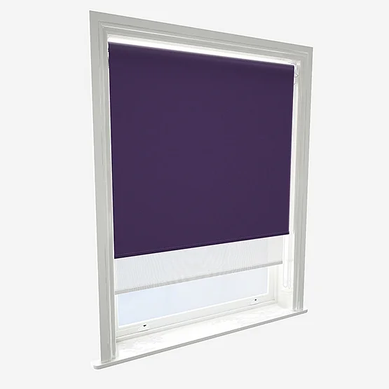 Supreme Blackout Purple & White double_roller