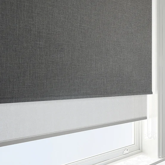 Leniro Blackout Mole Grey & Grey double_roller