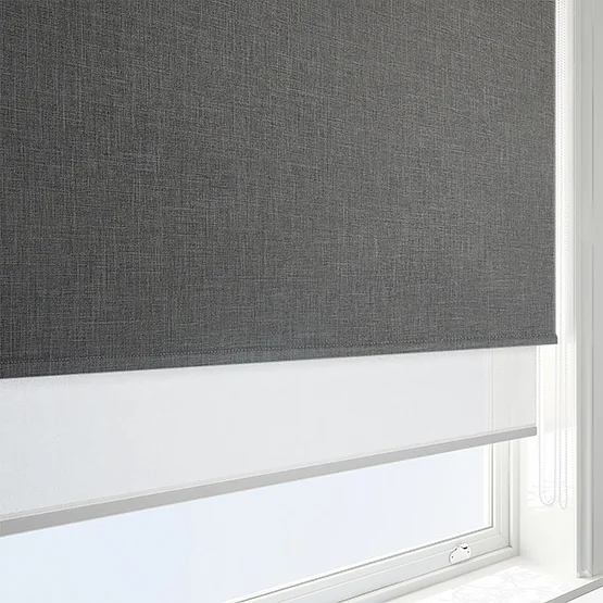 Leniro Blackout Mole Grey & White double_roller