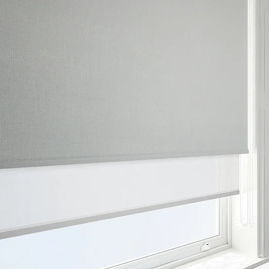 Leniro Blackout Pebble Grey & White double_roller