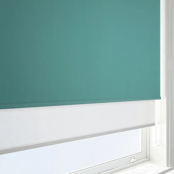 Carnival Blackout Teal & White double_roller