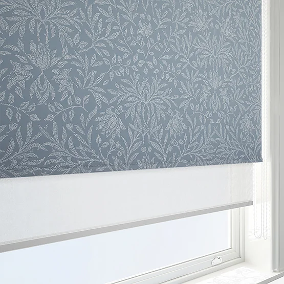 Florence Persian Blue & White double_roller
