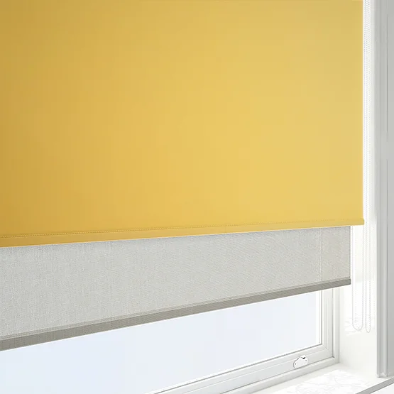Optima Blackout Daffodil Yellow & Natural double_roller
