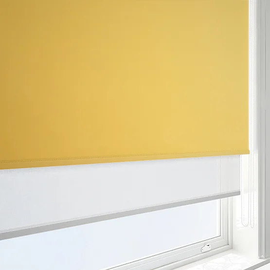 Optima Blackout Daffodil Yellow & White double_roller
