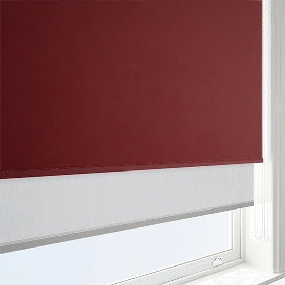 Optima Blackout Merlot Red & Grey double_roller