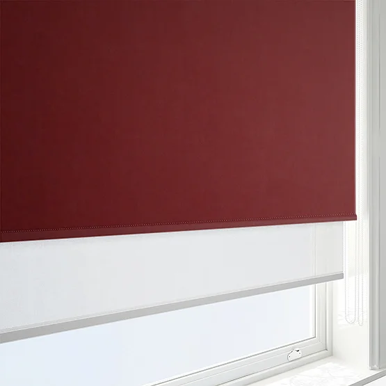 Optima Blackout Merlot Red & White double_roller