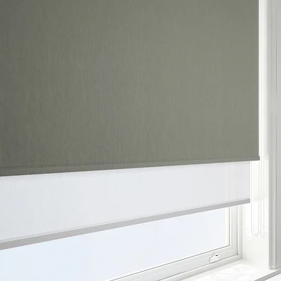Optima Blackout Pewter & SunVue White double_roller