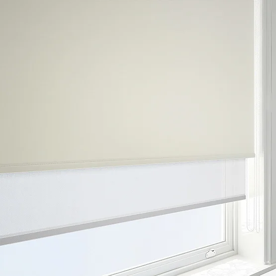 Optima Blackout White & SunVue White double_roller