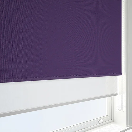 Supreme Blackout Purple & White double_roller