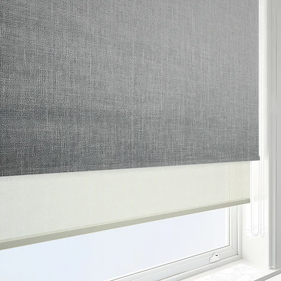 Voga Blackout Smoke Grey & Cream double_roller