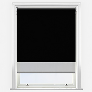 Double Roller AquaLuxe SunVue Black & Dove Grey