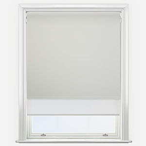 Double Roller Carnival Blackout Cream & White