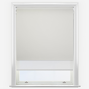 Double Roller Carnival Blackout Ivory & White