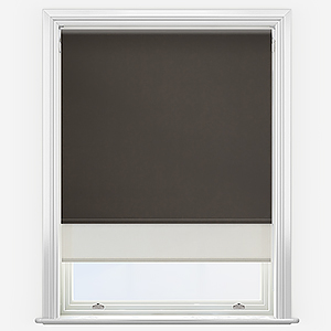 Double Roller Fusion Blackout Brown & SunVue Cream