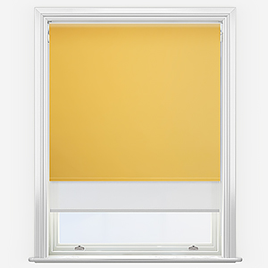 Double Roller Fusion Blackout Daffodil Yellow & White