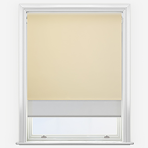 Double Roller Fusion Blackout Light Taupe & Grey