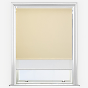 Double Roller Fusion Blackout Light Taupe & White