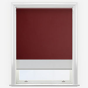 Double Roller Fusion Blackout Merlot Red & Grey