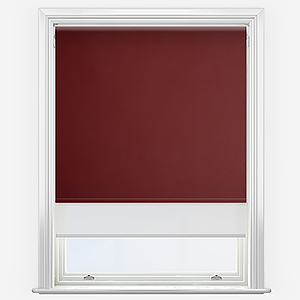 Double Roller Fusion Blackout Merlot Red & White