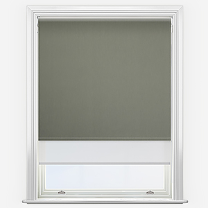 Double Roller Fusion Blackout Pewter & SunVue White