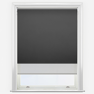 Double Roller Spectrum Blackout Anthracite & Grey Double Roller Blind
