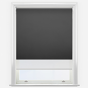 Double Roller Spectrum Blackout Anthracite & White