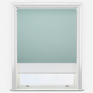 Double Roller Spectrum Blackout Mint & White
