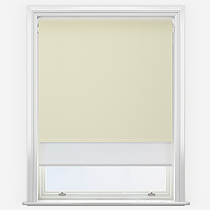 Double Roller SunVue Cream & White