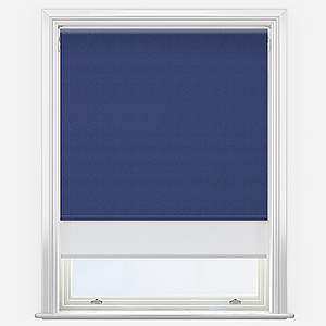 Double Roller SunVue Denim Blue & White