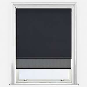 Double Roller SunVue Jet Black