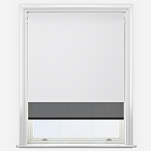 Double Roller SunVue White & Jet Black
