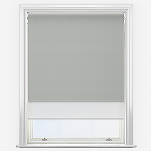 Double Roller Supreme Blackout Linen & White