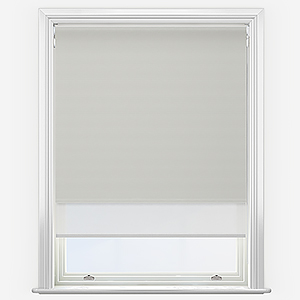 Double Roller Supreme Blackout Parchment & White