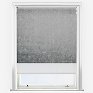 Double Roller Voga Blackout Smoke Grey & White