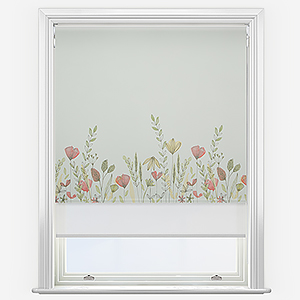 Double Roller Wild Garden Poppy & White