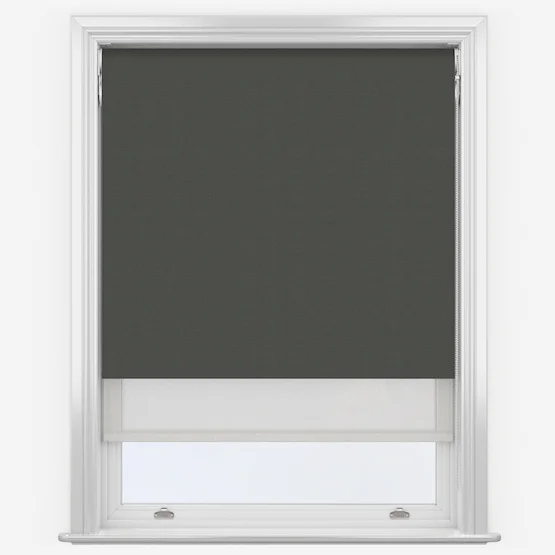 photo of a anthracite coloured double roller blind product