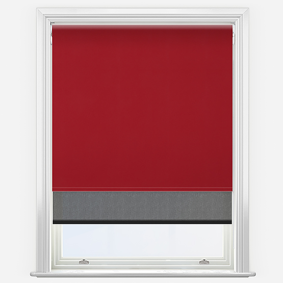 Double Roller AquaLuxe SunVue Lava & Jet Black Double Roller Blind