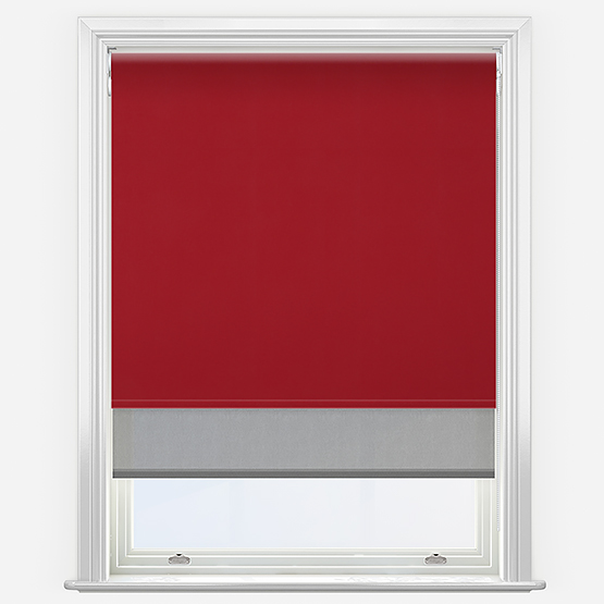Double Roller AquaLuxe SunVue Lava & Steel Grey Double Roller Blind