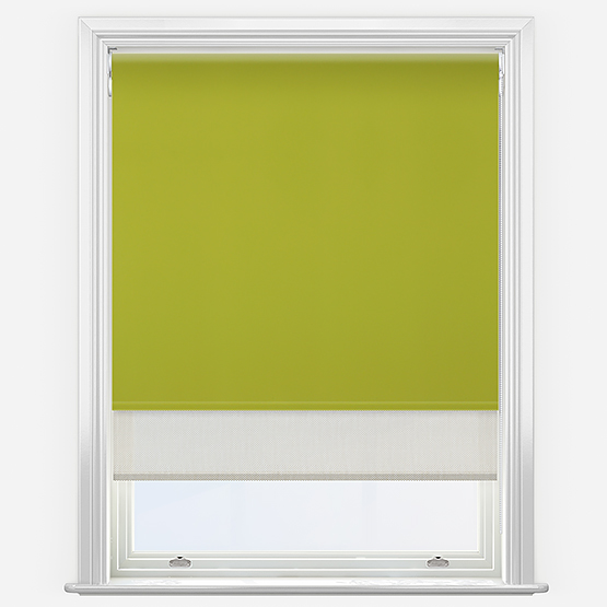 Double Roller AquaLuxe SunVue Lime & Cream Double Roller Blind