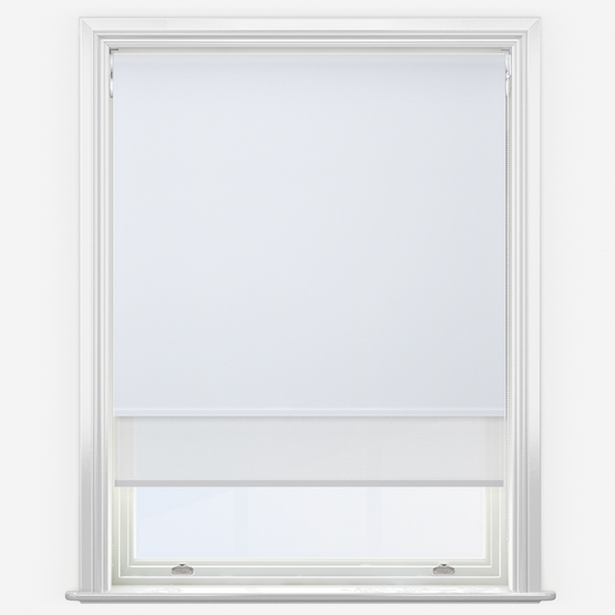 Double Roller AquaLuxe SunVue White Double Roller Blind