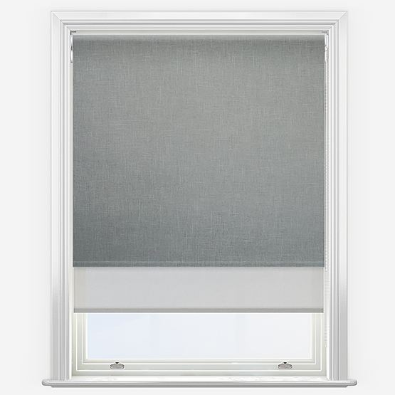 Double Roller Artivis Blackout Dove Grey & Grey Double Roller Blind