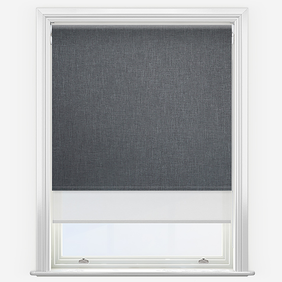 Double Roller Artivis Blackout Rock Grey & White Double Roller Blind