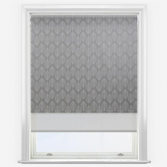 Double Roller Boheme Steel & Grey Double Roller Blind