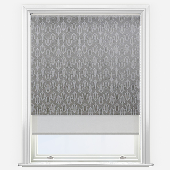 Double Roller Boheme Steel & Grey Double Roller Blind