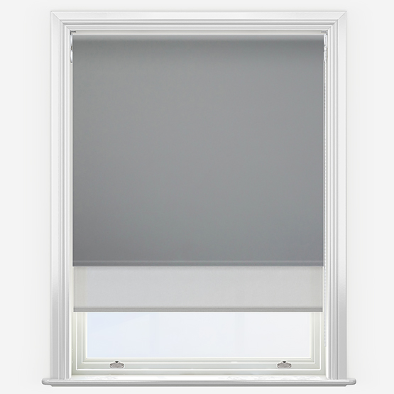 Double Roller Carnival Blackout Shadow & Grey Double Roller Blind