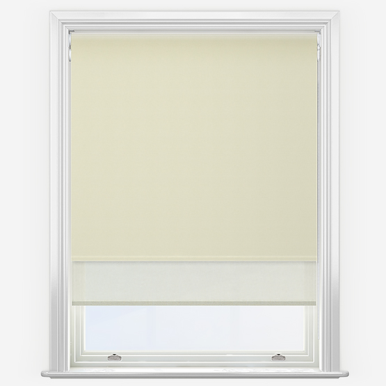 Double Roller Cream & Natural Double Roller Blind